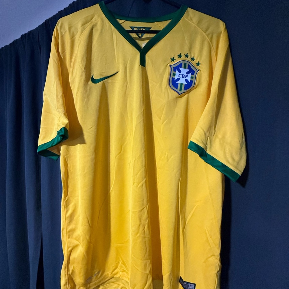 🇧🇷 Nike Brazil National Team CBF Soccer Jersey | Yellow Green | Size XL ⚽️